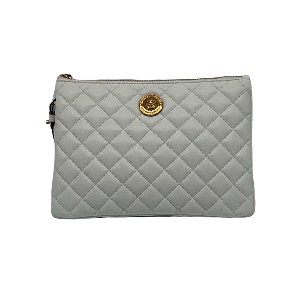 Versace La Medusa Quilted Clutch